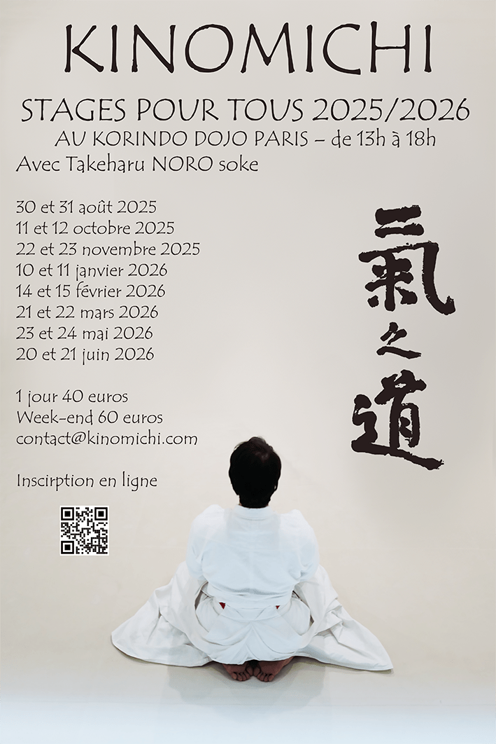 Stage de Kinomichi 2025/ 2026 avec Takeharu&nbsp;Noro